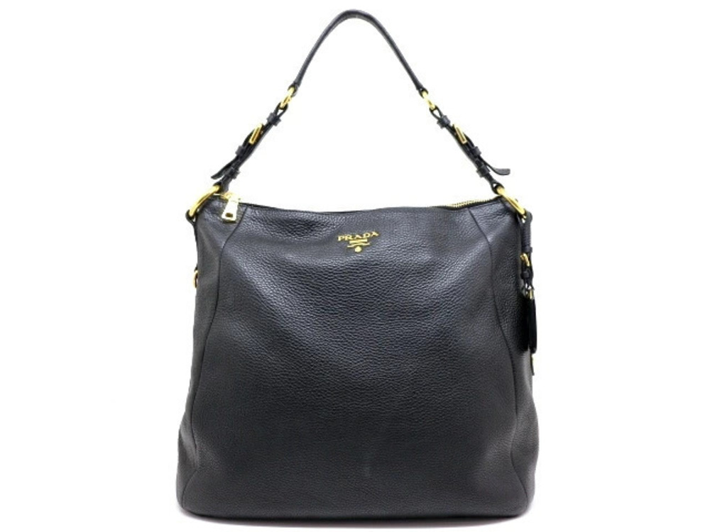 Prada Bag Shoulder One Embossed Black